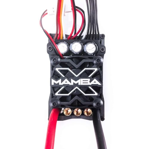 Castle Creations Mamba X SCT Brushless ESC / 1412-2100KV 5mm Sensored Motor Combo, CSE010015515, Black