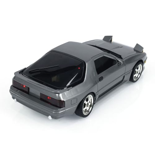 1:18 RX7 RWD RC Drift Car LDRC LD1802 Radio Control Racing Vehicles Gyroscope Hobby Grade Model for Birthday Gift - color: Gray