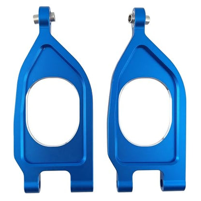 Aluminum Front Upper Lower Suspension Arms for ARRMA Gorgon 2WD (Blue) | 1/10,4X2,Monster Truck,ARA330750 ARA330752,CNC Machined,Heavy Duty,High Strength,Precision Fit,Wear Resistant