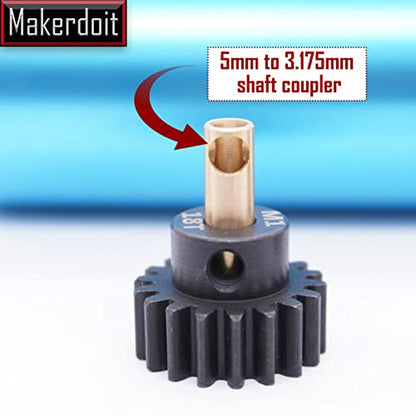 Mod 1 Pinion Gear 5mm 14T 16T 18T 20T 22T Mod1 M1 Pinion Gear 5mm Shaft - size: 14T 16T 18T 20T 22T
