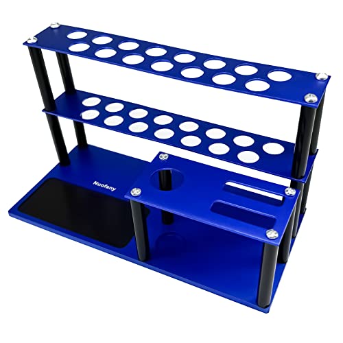 Screwdrivers Organizer Kit - RC Tools with Built-in Screw Tray, Hex Cross Screw Driver, Pliers - Storage Rack - color: Blue
