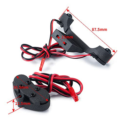 1/10 RC Car Led Light Kit Headlights Taillights Front/Rear Lamp Upgrades for TRX Rustler 4×4 VXL XL-5 Truck Car