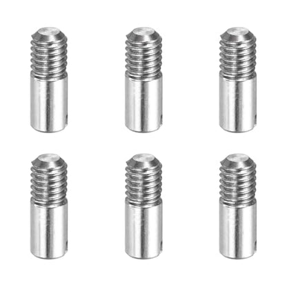 MECCANIXITY 6 Pcs M3 x 8mm Slotted Cylindrical Pins, 304 Stainless Steel Dowel External Thread Locating Parallel Pins Shelf Support Peg Pin for Furniture Installation, DIY Project - size: M3 x 8mm