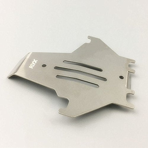 KYX Racing Stainless Steel Frame Protector & Skid Plate Chassis Guard & Axle Protective Plate for 1/10 Rc Crawler TRX-4