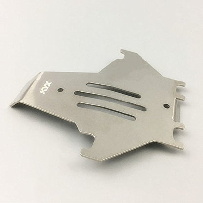 KYX Racing Stainless Steel Frame Protector & Skid Plate Chassis Guard & Axle Protective Plate for 1/10 Rc Crawler TRX-4