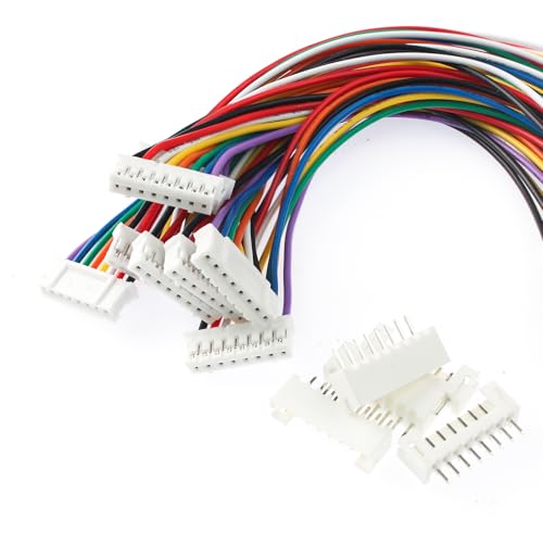 40Pcs Jst 2.0 Ph 8 Pin Connector Plug,Include 20pcs Mini 8 Pin Jst Ph2.0 Connector Plug Female with 150mm Cable Wire & 20pcs Male Micro Jst Ph2.0mm 8 Pin Connector Kit - size: Jst-2.0-Ph-8Pin-20pcs