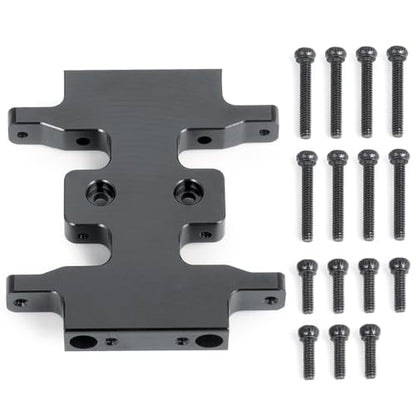 1/24 Skid Plate Transmission Mount for 1/24 RC Crawler Axial SCX24 All Series (Black)