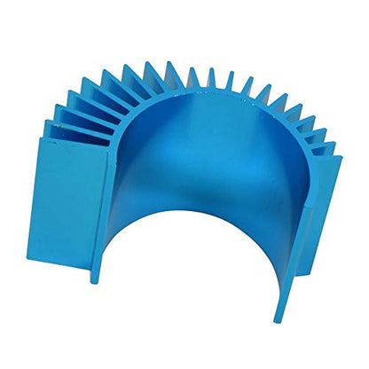 4 Pack Vgoohobby Aluminum Electric Engine Motor Heatsink Cooling Heat Sink Fins for 550 540 3650 Size Brushed Brushless Motors RC Car Truck,Blue