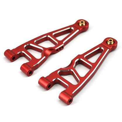 Aluminum Front Lower Arm Set for ARRMA Mini Kraton 1/16, RC Car Upgrade Suspension A-Arms, 2 Pack (Red Front Lower Arm Set) - color: Red Front Lower Arm Set