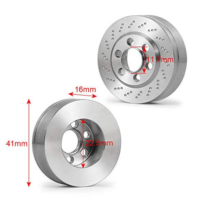 QUE-T 4pcs Stainless Steel Wheel Weights for 1/10 RC 2.2" Beadlock Rims Wraith D90 - color: Fit for 2.2" Wheel