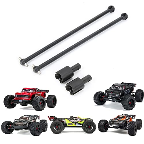 RCAWD for 1/5 ARRMA Kraton & Outcast 8S Driveshaft, 182mm Dogbone (6mm Bold)& Diff Outdrive &4mm Pin Upgrades, Hopups Parts for#ARA310926#ARA31091 Black