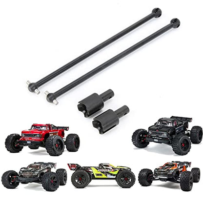 RCAWD for 1/5 ARRMA Kraton & Outcast 8S Driveshaft, 182mm Dogbone (6mm Bold)& Diff Outdrive &4mm Pin Upgrades, Hopups Parts for#ARA310926#ARA31091 Black