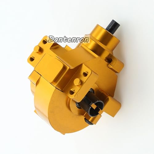 1/10 RC Electric Car Front Drive Diff Gear Box Assembly Set Upgraded Parts Compatible with 1:10 Car HSP Redcat Himoto Volcano EPX 94106 94107 94108 94111 94123 (Gold) - color: Gold