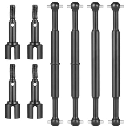 RC Vehicles Parts for Tamiya for Hotshot 58391 4WD 1/10 for Buggy Truck Parts Steel Front and Rear CVD Drive Shaft Dogbones and Cup rc Car Modified Accessories(1 Set (8pcs)) - size: 1 Set (8pcs)