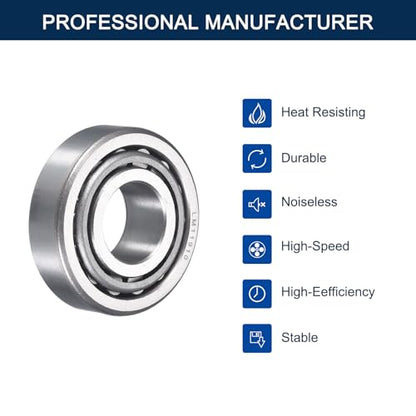 LM11949/10 Tapered Roller Bearing Cone and Cup Set | 0.75" Bore 1.781" OD 0.655" Cup Width, Chrome Steel Taper Bearings Set, ABEC-3 - size: LM11949/LM11910