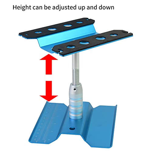 RC Cars Tool Heightening Work Stand Assembly Platform 360 Degree Rotate Repair Station 1/10 1/8 Buggy Crawler Car (Green) - color: Green