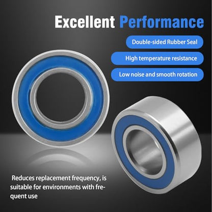 Hoypeyfiy 10 Pack 5x11x4mm Ball Bearings, RC Wheel Hub Bearing Kit Replacement for Traxxas Slash Rustler Stampede, Compatible with HPI Associated Tamiya Kyosho RC Cars (10)