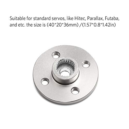 10Pcs Servo Horn Metal Aluminum 25T Silvery Servo Disc for Robot Mechanical Claw Rc Car Helicopter Mg945 Mg995 Mg996