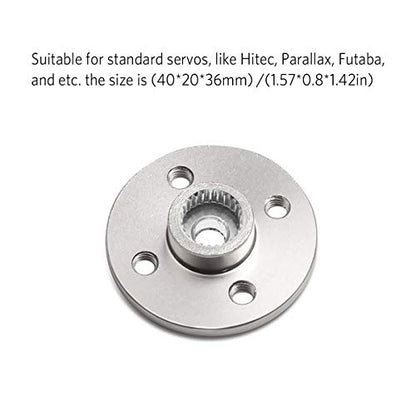 10Pcs Servo Horn Metal Aluminum 25T Silvery Servo Disc for Robot Mechanical Claw Rc Car Helicopter Mg945 Mg995 Mg996