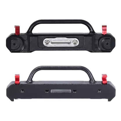 DJX Aluminum SCX30 Front & Rear Bumper w/Red Tow Hook for 1/30 Axial SCX30 Jeep Wrangler JLU Upgrades