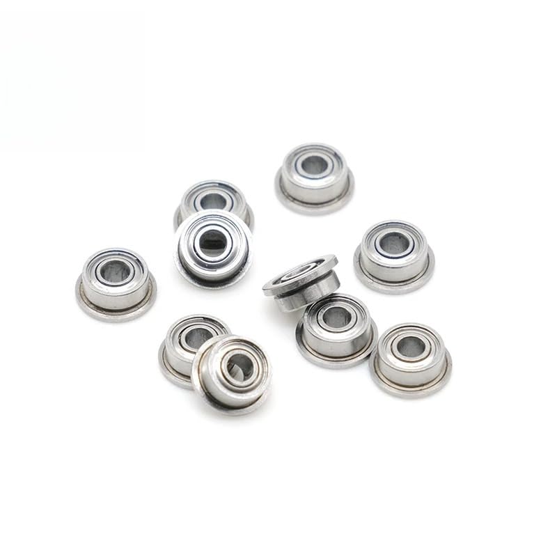 MF83ZZ Flange Bearing 3x8x3 mm ABEC-7 (10PCS) Miniature Flanged MF83 Z ZZ Ball Bearings - size: MF83ZZ 3x8x3