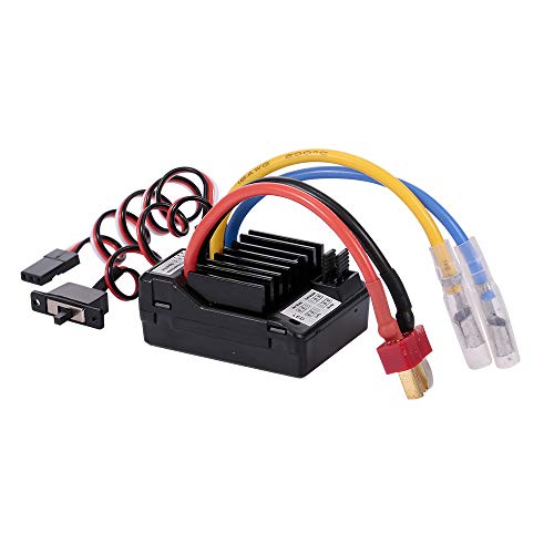 GoolRC AX-D60A 60A Waterproof Brushed ESC Electronic Speed Controller for 1/10 RC Car Off-Road Truck RC Boat 2S LiPo 6-8S NiMh Battery