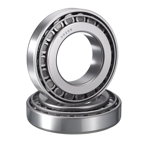 2 Pack 30209 Tapered Roller Bearing Cone and Cup Set | 45mm Bore 85mm OD 21mm Cup Width, Chrome Steel Wheel Bearings, ABEC-3 - size: 30209