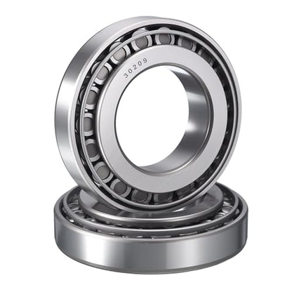 2 Pack 30209 Tapered Roller Bearing Cone and Cup Set | 45mm Bore 85mm OD 21mm Cup Width, Chrome Steel Wheel Bearings, ABEC-3 - size: 30209
