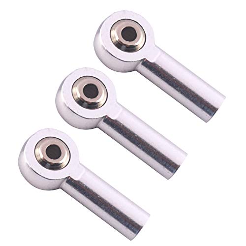 10Pack Vgoohobby Aluminum M3 Link Rod Tie Rod End Ball Head Joint Holder Compatible with Axial Redcat HSP Traxxas HPI 1/10 RC Car Truck DIY Robot Boat Airplane (26mm)