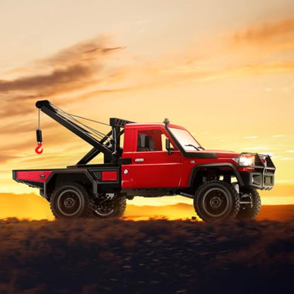 RC Truck 1/12 RC Rock Crawler 4x4 Remote Control Pickup Off Road RTR 2.4GHz All Terrain Proportional Throttle Steering for Adult MN-82T - color: Red