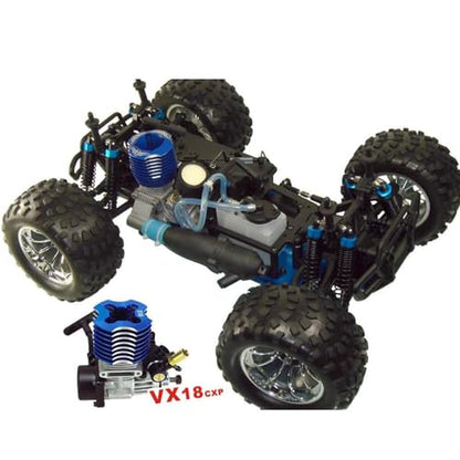 1/10 Nitro RC Truck 80KM/H Fast Nitro Gas Power Car 4WD Hhigh Speed Off Road Climbing Truck Buggy for Adult 18CXP Gas-Engine Remote Control Truck RTR Hobby Racing Vehicle Short Course Crawler