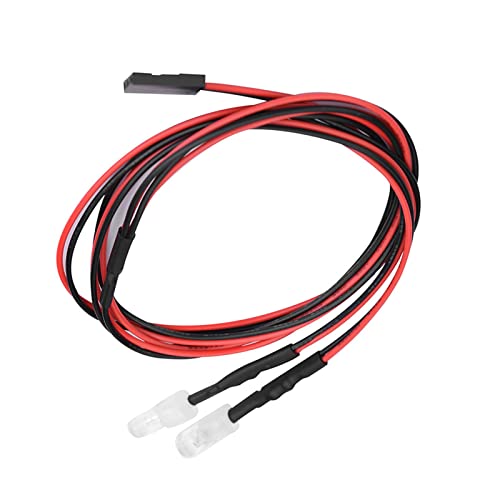 2PCS 5mm LED Lights for RC Cars, High Simulation Accessory with Superior Materials, Easy to Install for 1/10 Model Drift Car Vehicle (No. 9 Light White Light) - style: No. 9 light white light