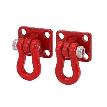 INJORA Metal Tow Hook for SCX24 TRX4M 1/24 1/18 RC Crawlers, 4pcs