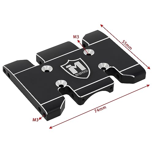 MEUS Racing SCX10 Pro Aluminum Center Skid Plate for Axial 1/10 Upgrades Crawler