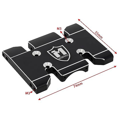 MEUS Racing SCX10 Pro Aluminum Center Skid Plate for Axial 1/10 Upgrades Crawler