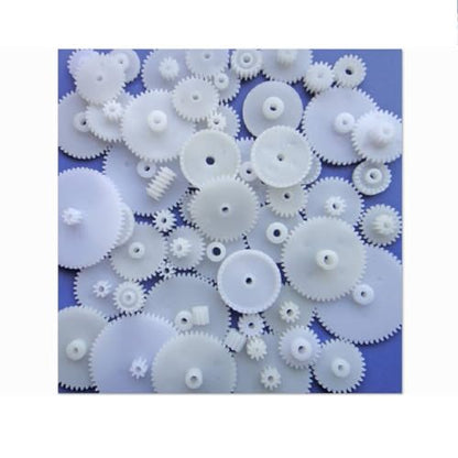 58PCS Small Gears Set Plastic Gears Module 0.5 for DC Motor DIY Model Toys RC Car Robot