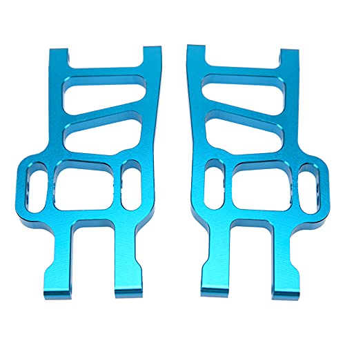 Metal Front Lower Suspension Arm Upgrade Part 08005 Compatible with Redcat Racing HSP 94111 1/10 RC Car Truck (Blue) - color: Blue