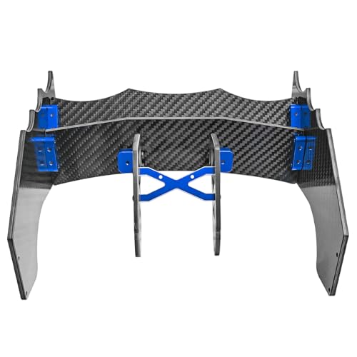 LRFHL 1/7 Carbon Fiber Tail Rear Wing for 1/7 ARRMA Limitless V2 F1, Blue | Adjustable Tail Rear Wing RC Upgrade Part - color: Blue Tail Wing