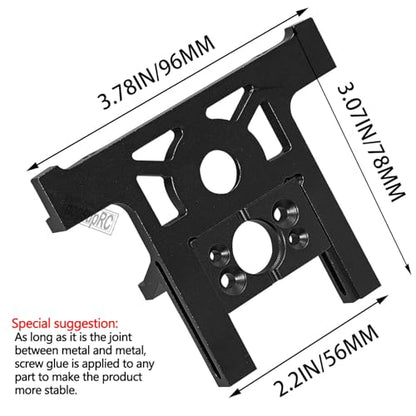 Aluminum Bearing Motor Mount Upgrades Part for 1/10 Slash 4x4 4WD Lcg.Black - color: Titaniumfor 1/10)