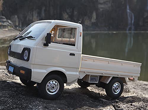 ARRIS WPL D12 1/10 RC Kei Truck RWD with 260 Brushed Motor RTR | JDM Style Mini Truck, Realistic Design, DIY Upgrade Ready, Street Driving Fun - style: WPL D12 White