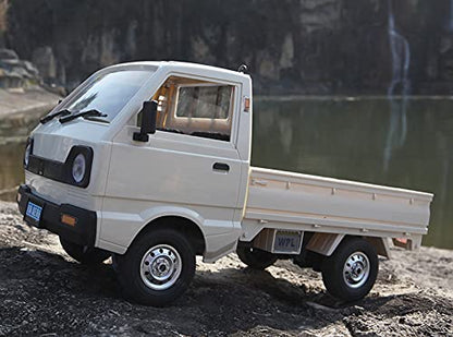 ARRIS WPL D12 1/10 RC Kei Truck RWD with 260 Brushed Motor RTR | JDM Style Mini Truck, Realistic Design, DIY Upgrade Ready, Street Driving Fun - style: WPL D12 White