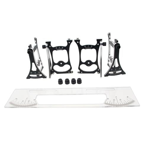 RC Car Setup Station Compatible with 1/10 Touring Model Cars | for 1/10 On-Road Car,Chassis Alignment and Camber Gauge Tool Set,Suspension Tuning Kit