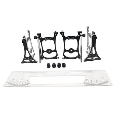 RC Car Setup Station Compatible with 1/10 Touring Model Cars | for 1/10 On-Road Car,Chassis Alignment and Camber Gauge Tool Set,Suspension Tuning Kit