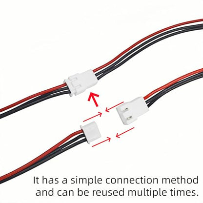 5PCS JST-XH 2S Balance Plug Extension Lead 22AWG Silicone Wire 200mm for RC Drone FPV Quadcopter Lipo Battery Charger DIY