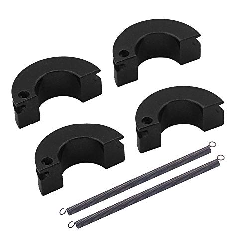 2Pack Vgoohobby Metal Engine Clutch Shoe Spring Upgrade Part Compatible with HSP Redcat Racing Himoto Traxxas 1/10 RC Nitro Racing Car Truck (Black) - color: Black
