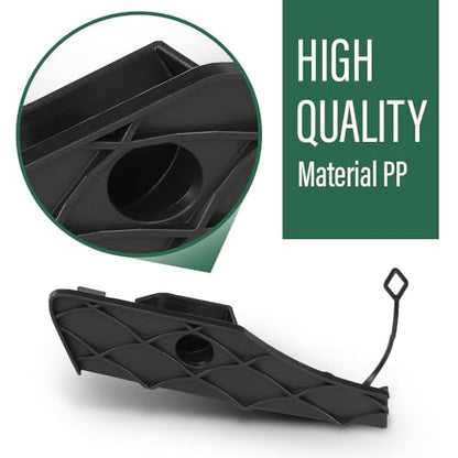 LQI Front Bumper Tow Eye CPA Cover Right Passenger Side | Fit Benz GLK250 Bluetec 4Matic 2013-2015, Fit Benz GLK350 (submodel: 4Matic, Base) 2013-2015 2048851124, A2048851124 Black - size: Front | Fit Benz GLK250 GLK350 2013-2015