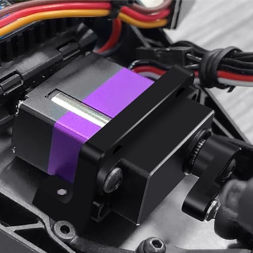QUE-T Aluminium Servo Mount with Servo Arm for LOSI 1/16 Mini-B 2WD Buggy