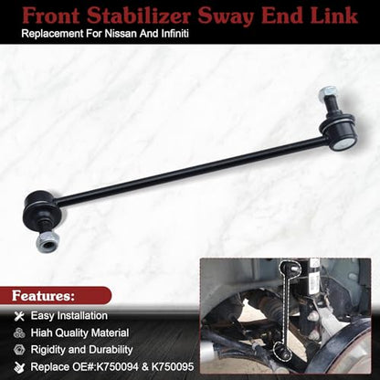 K750094 K750095 Sway Bar Link - Restore Smooth Handling | Compatible with 2007-2021 Nissan Altima 2009-2021 Maxima Murano 2013-2020 Pathfinder 2014-2020 Infiniti QX60 - color: 1*K750094 1*K750095, size: Sway Bar Link