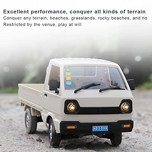 WPL D12 1/16 Mini RC Truck, 2.4G RC Car Mini-Truck Mini-Van High Speed of 20km/h DIY Double Battery, Remote Control Trucks Vans, Indoor Outdoor Hobby RC