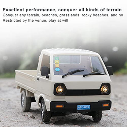 WPL Mini RC Car, 1/16 Scale 2.4Ghz RC Drift Car Model, Mini-Truck with Double Battery, 130 Motor Rear Drive Hobby Grade Adult Age 16+